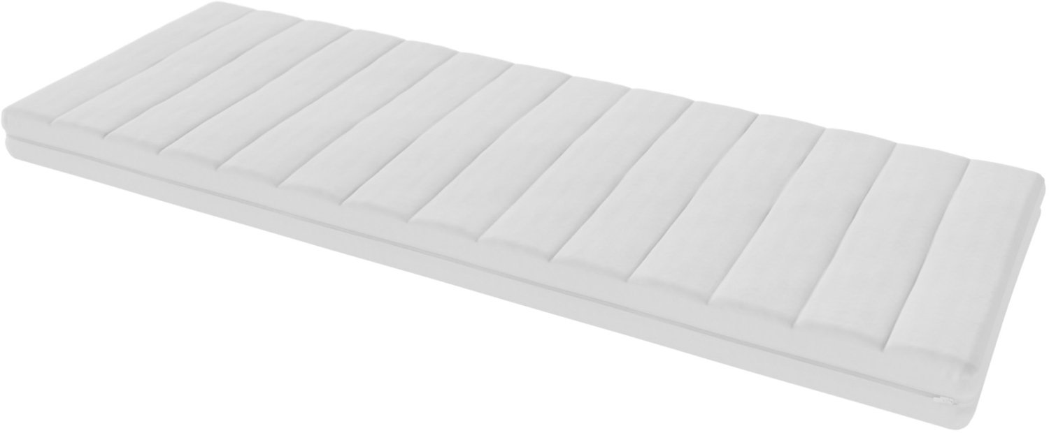 Toros Bedden Matras 80x220 - 14cm dik - HR Koudschuim - Bamboo hoes - contour gesneden 7-zone Wıt