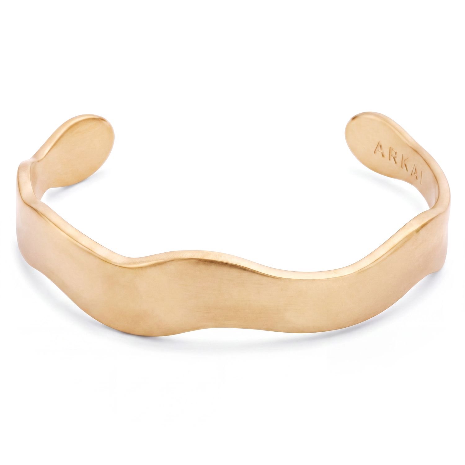Organic | Dune bangle van 14-karaats verguld roestvrij staal