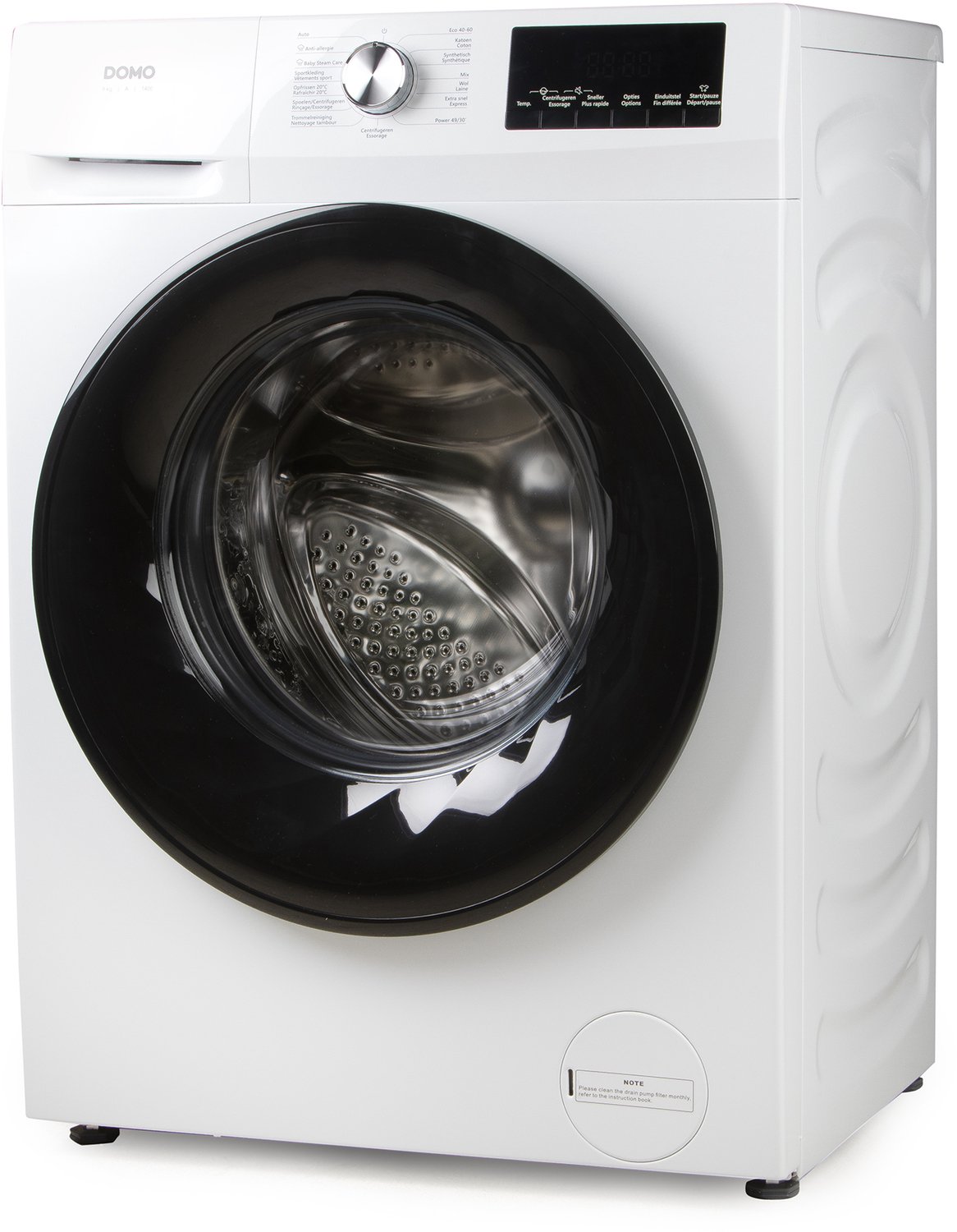 DOMO DO95103WM Wasmachine – 9 kg – 15 Programma’s – Energieklasse A – 1400 RPM