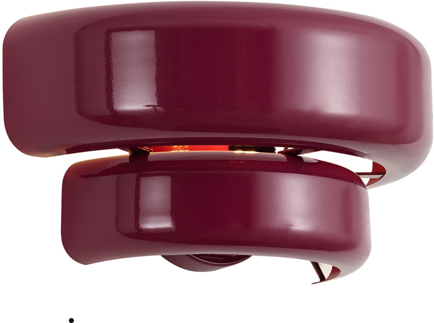 Qazqa retro wandlamp - Ophelia - paars, rond, max. 15W, geschikt voor led, 28cm, ideaal als hal en woonkamer lamp
