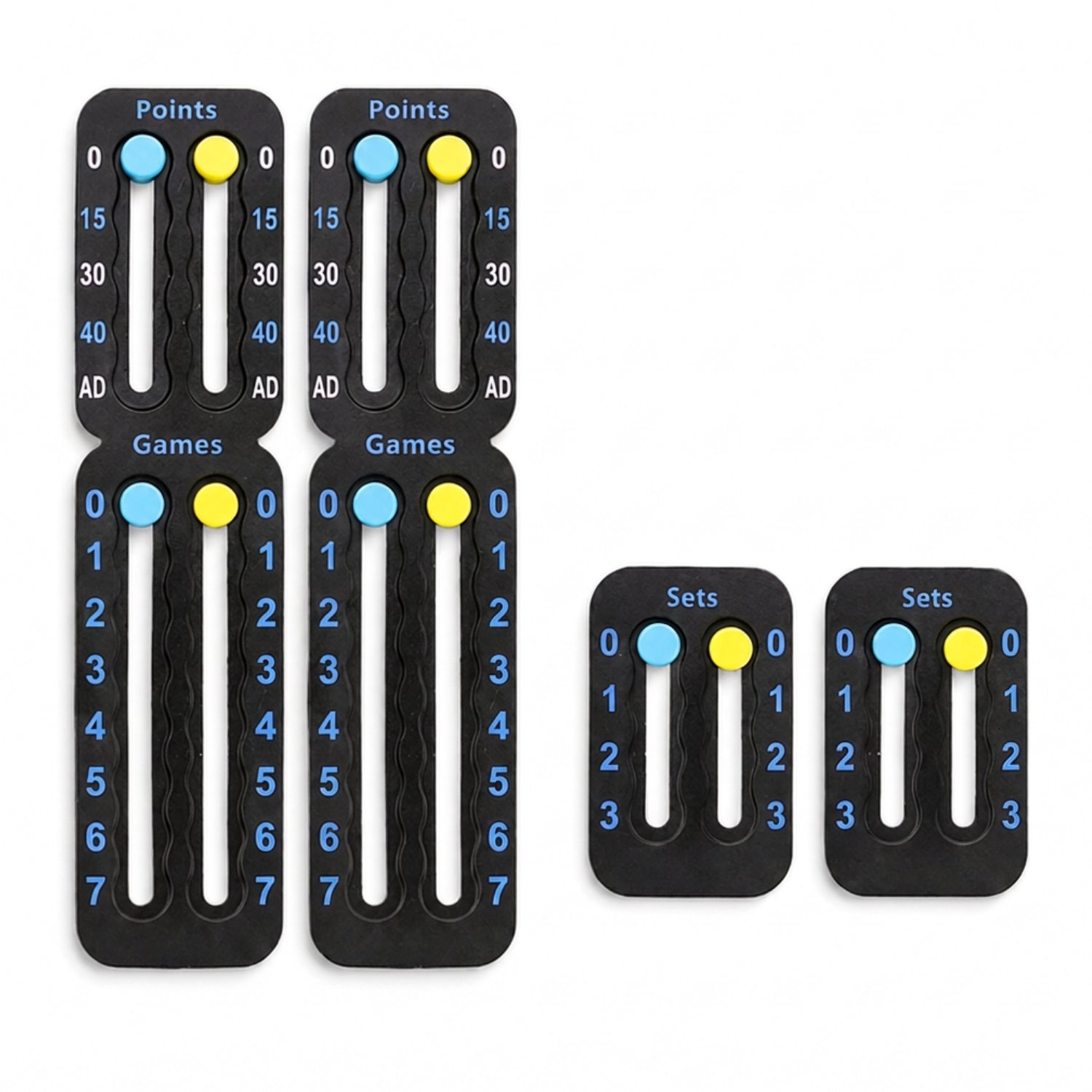 Scorekeeper- Set van 2- Scorekeeper Padel en Tennis- Padel ballen- Padel Racket- Padel en Tennis- Zwart
