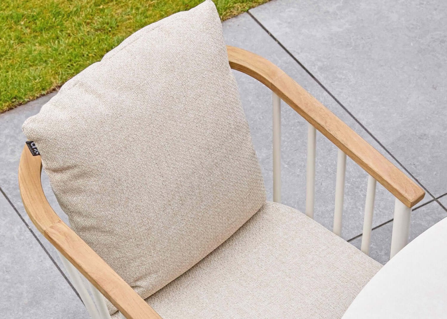Apple Bee Condor Tuinset 190cm - 5-delig Oyster - Teakhout Aluminium