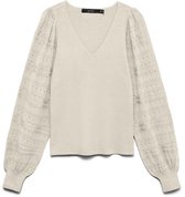 VERO MODA - VMNEWLIMONE LS V-NECK PULLOVER BOO Dames Trui