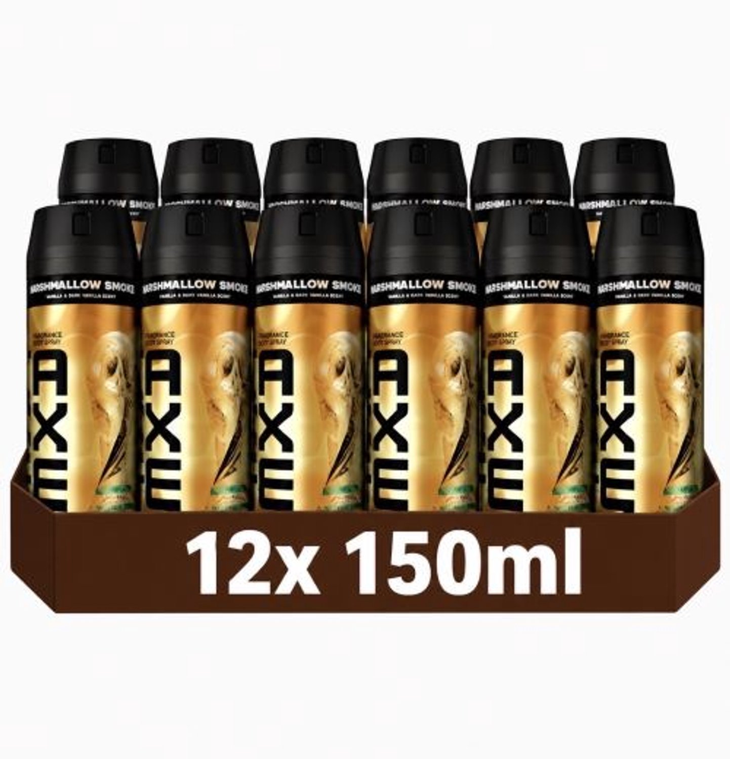 AXE Fine Fragrance Collection Premium Deodorant Bodyspray - Marshmallow Smoke FIFA Limited Edition - verrijkt met essentiële oliën - 12 x 150 ml
