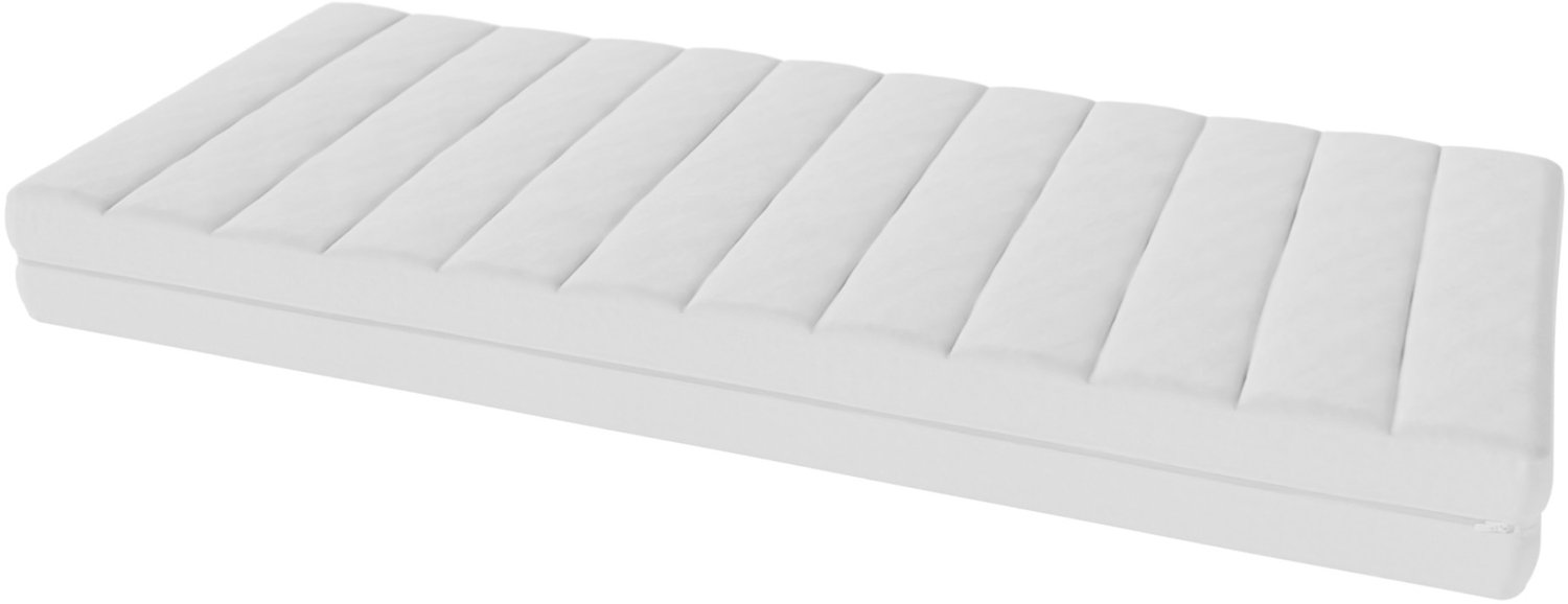 Toros Bedden Matras 80x190 - 20cm Hybrid Koudschuim Medium - Bamboe Tijk - Anti Allergisch & Wasbaar - Orthopedisch Comfort Wıt