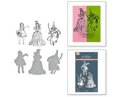 Spellbinders BetterPress Plates & Snijmallen - Dorothy & Witches - 6 st.