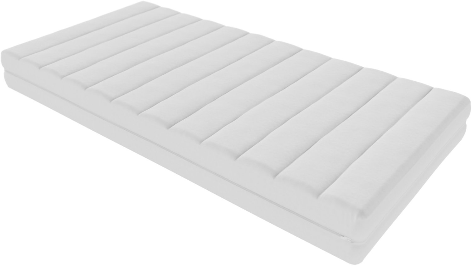 Toros Bedden Deluxe Matras Koudschuim 90x180 - Hybride 20cm dik - Bamboo Tijk - Stevig Wit