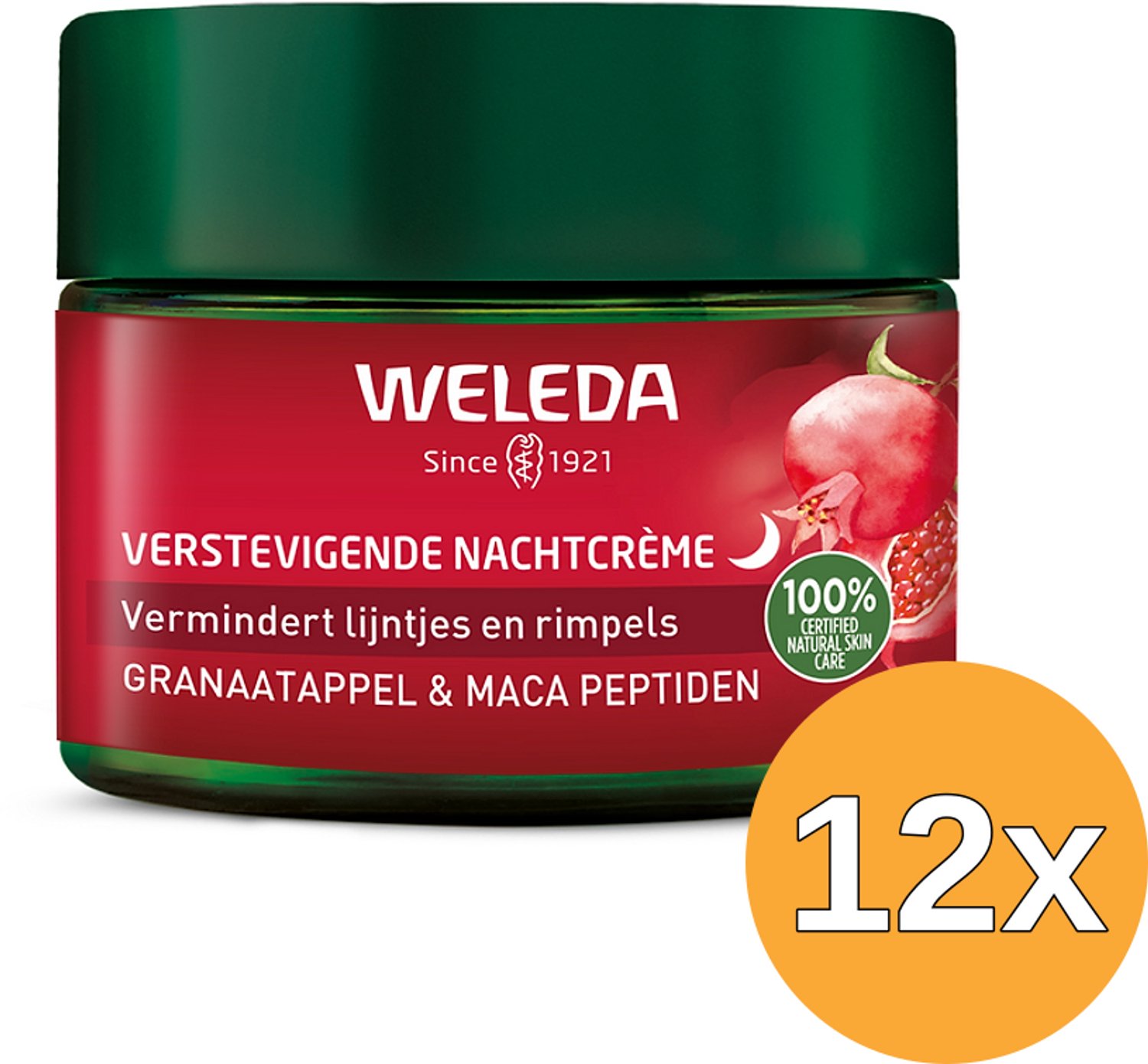 12x WELEDA Verstevigende nachtcremegranaatappel/maca (40 ml)