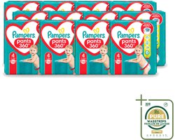 12 x Pampers – Luierbroekjes – Baby Dry Pants Maat 4 – 25 Luiers - Wasstrips - Baby Luier - Droge Luier - Luier Voor Baby - Luier Maat 4 - Luier Voor 9-14 Kg