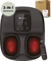 BrellaVio Voetmassage Apparaat - Infrarood Warmte - Shiatsu en Compressie Massage - Bloedsomloop Voet en Been - Wasbare voering