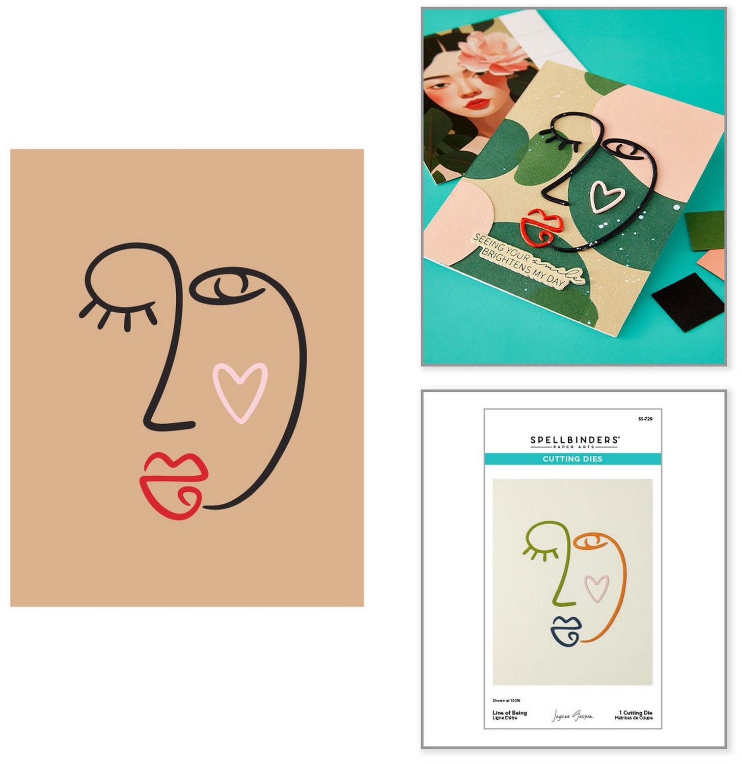 Spellbinders Snijmal - Line of Being - 10,8 x 14 cm