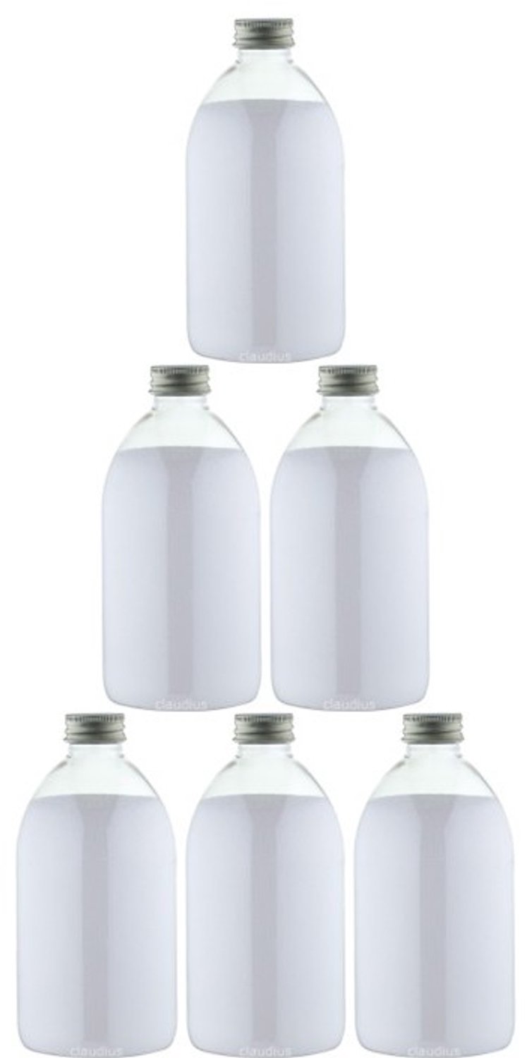 Claudius Scrubzout Perzik 650 gram - Fles met aluminium dop - set van 6 stuks - Hydraterende Lichaamsscrub - Body Scrub