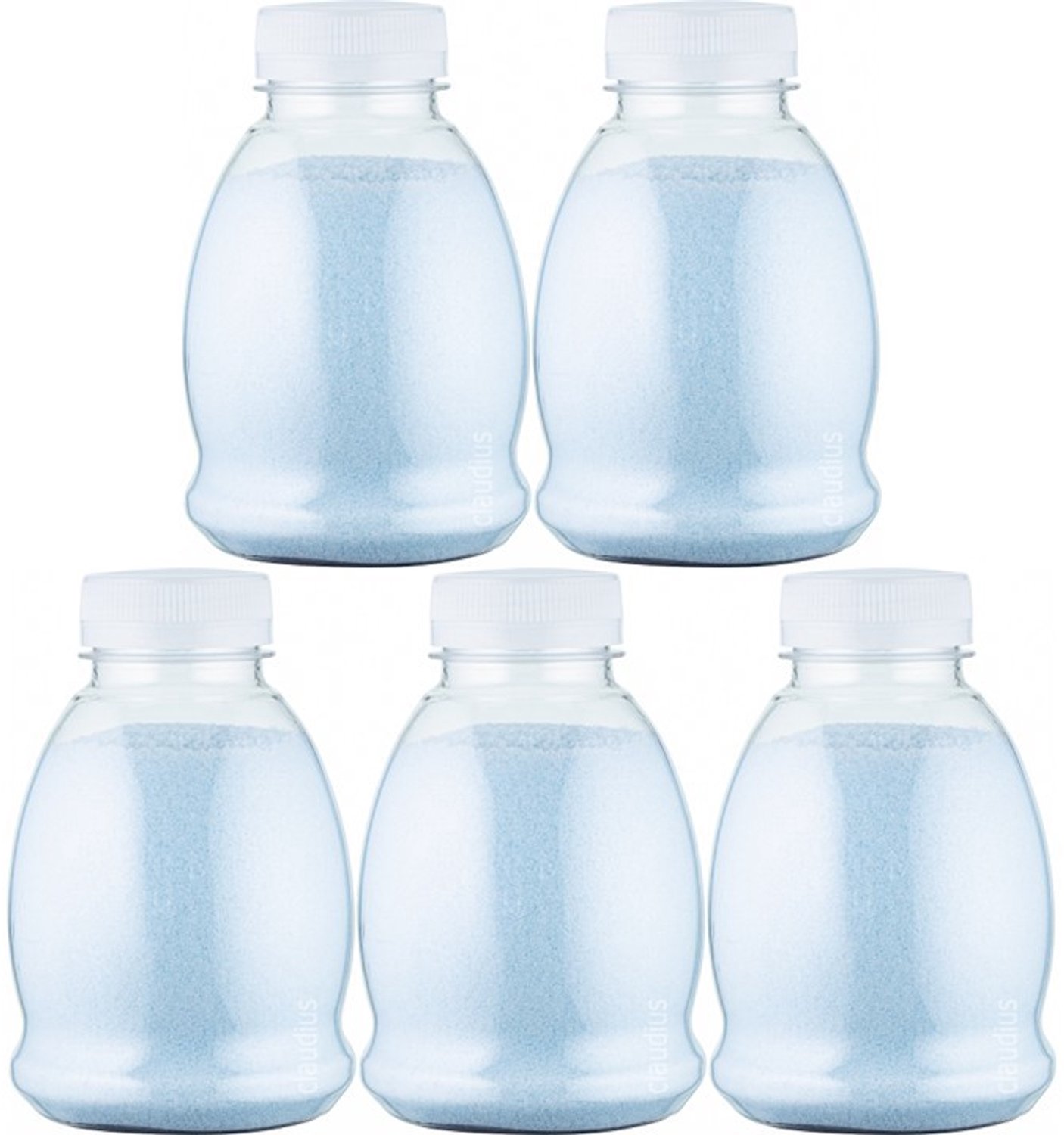 Claudius Scrubzout Opium - 375 gram - Fles met transparante dop - Set van 5 stuks - Hydraterende Lichaamsscrub - Body Scrub