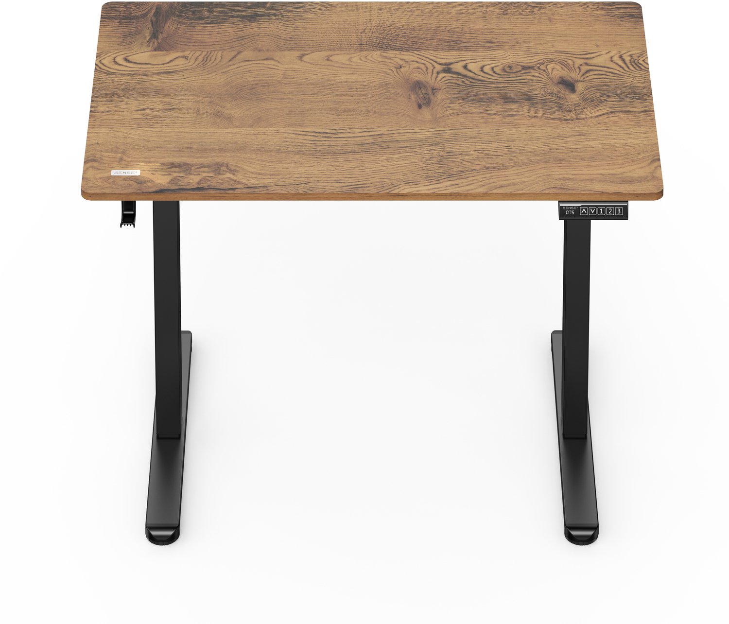 SENSE7 NOJO LIGHT - Elektrisch Verstelbaar Bureau - 100x60 cm - Geheugenfunctie - Zit Sta Bureau - Computertafel - Donkerbruin thumbnail 4