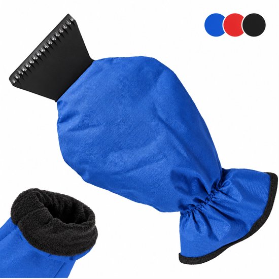 ijskrabber auto met handschoen Blauw - Fleece gevoerd - IJskrabber Auto - Ruitenkrabber - Ijskrabbers - Auto krabber - Auto accessoires - auto ruiten krabber - krabber auto