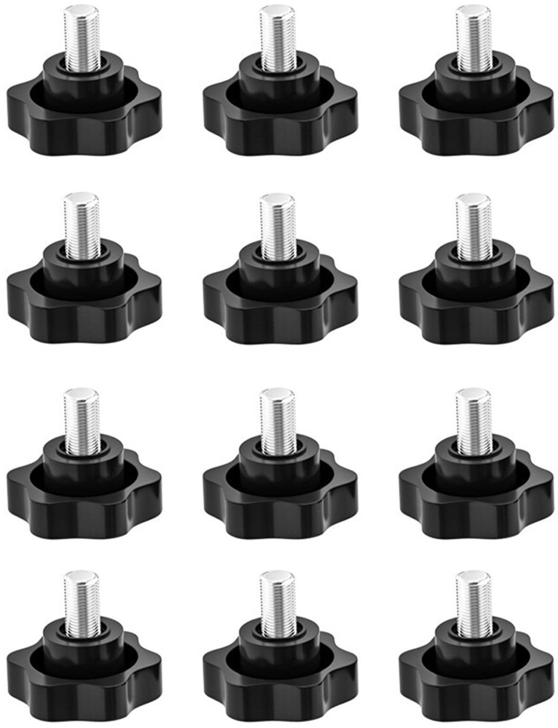 Sterschroef M5 x 30 mm - 12 stuks - stervormige kop - ideaal voor klemmen - m-winkel