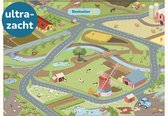 Mats & Joy® Boerderij Auto Speelmat 110x170cm – Fluweelzacht - Wasbaar - Anti-Slip – Speelkleed Baby - Groot Speeltapijt Kinderen Dieren - Autokleed