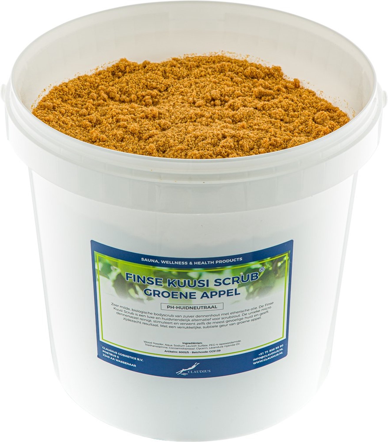 Claudius Kuusi Scrub Groene Appel 10 liter - Hydraterende Lichaamsscrub - Body Scrub