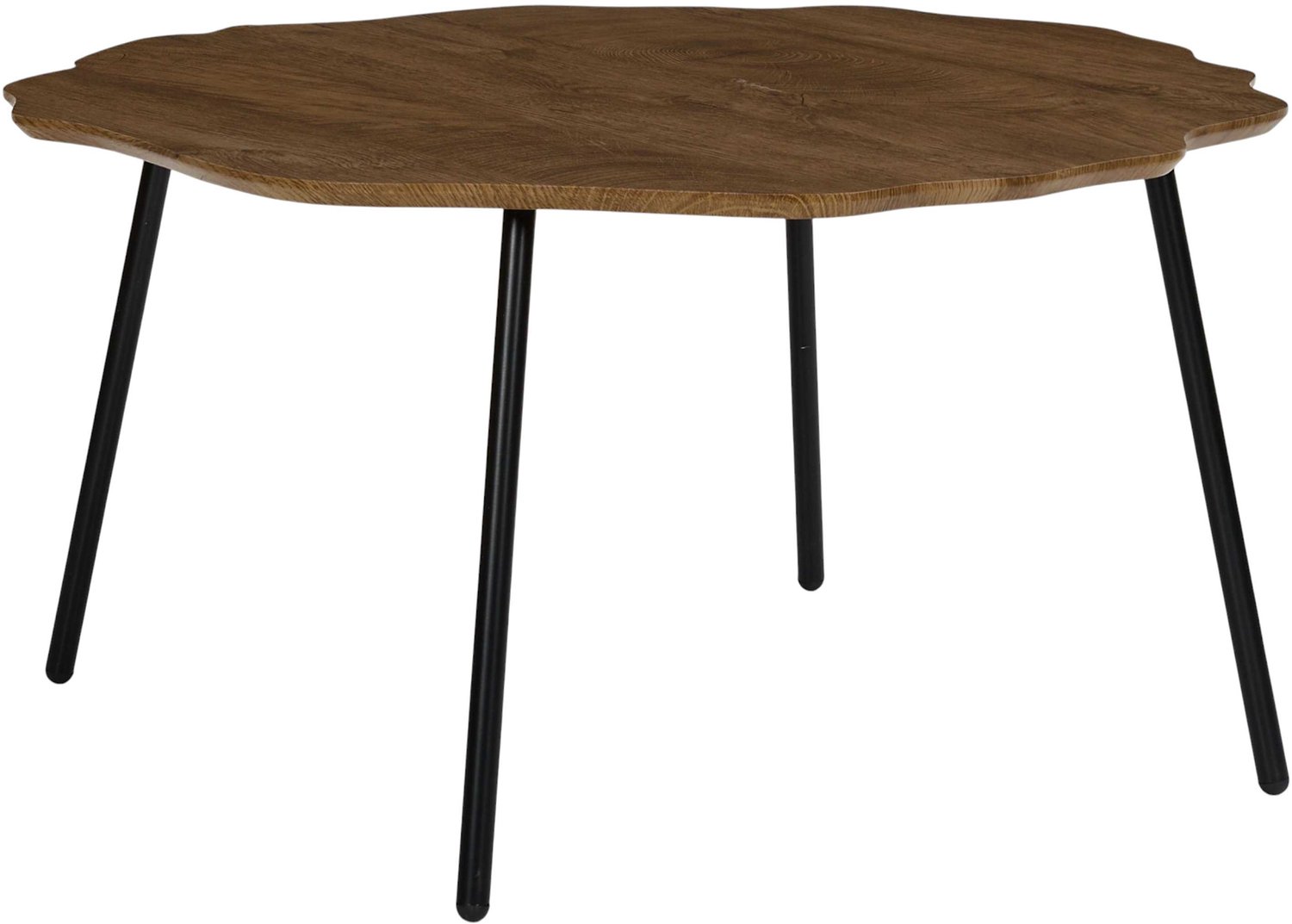 MISOU Koffietafel - Bijzettafel - Organisch - Boomstamvorm - Hout - Metaal - Bruin - FOREST