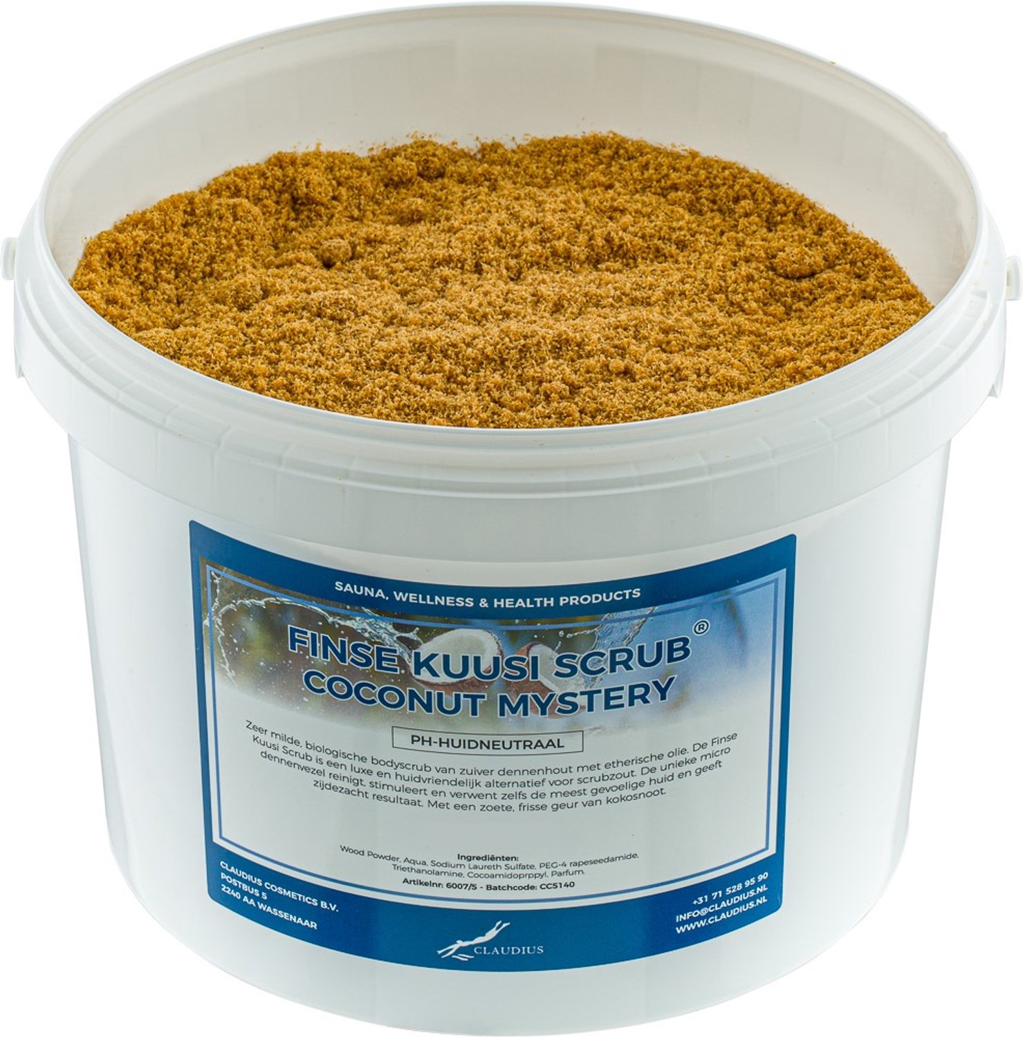 Claudius Kuusi Scrub Coconut Mystery 1 liter - Hydraterende Lichaamsscrub - Body Scrub