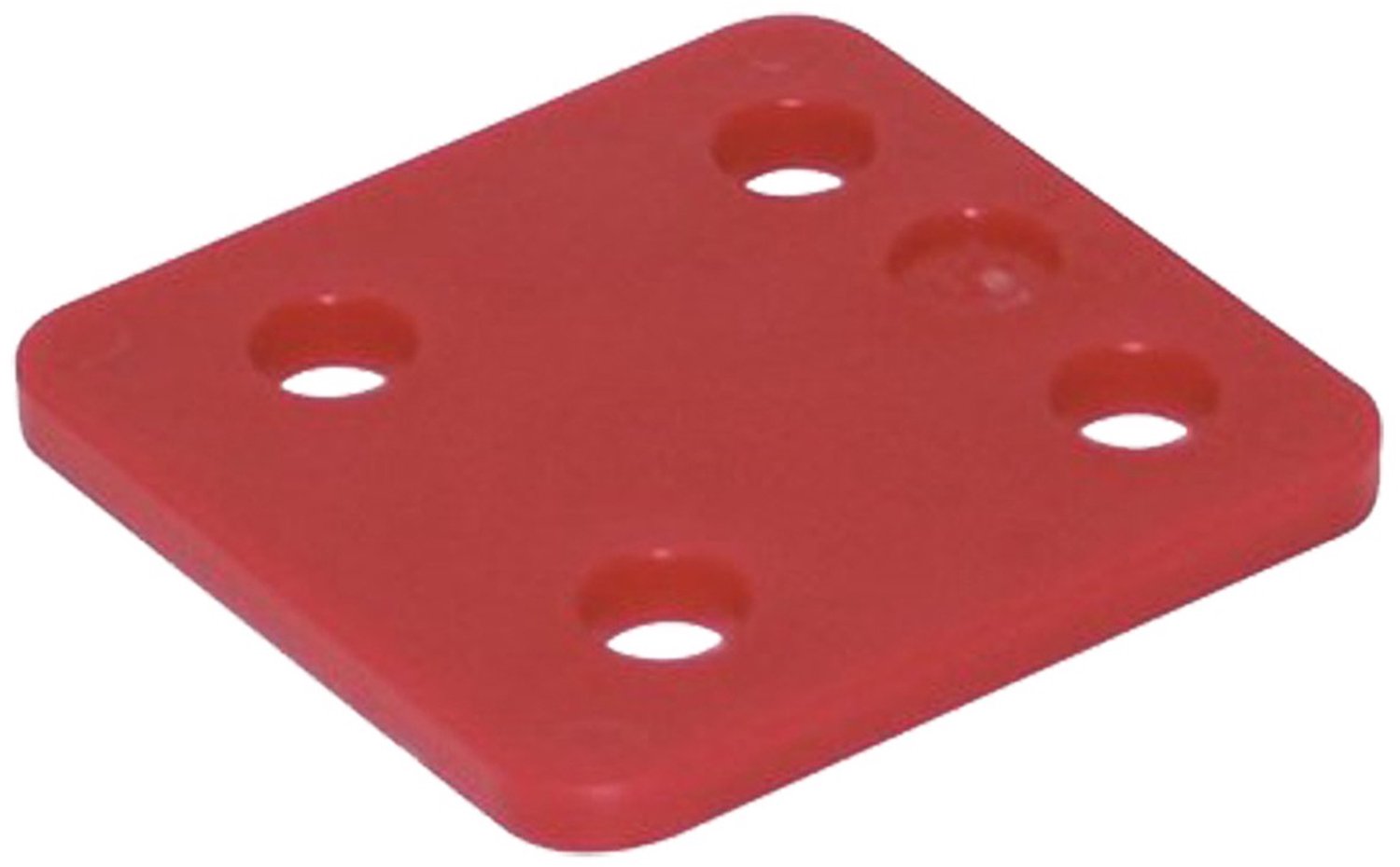 GB drukplaat zonder sleuf 70x70x5mm - rood per 48 stuks (34705.B048)