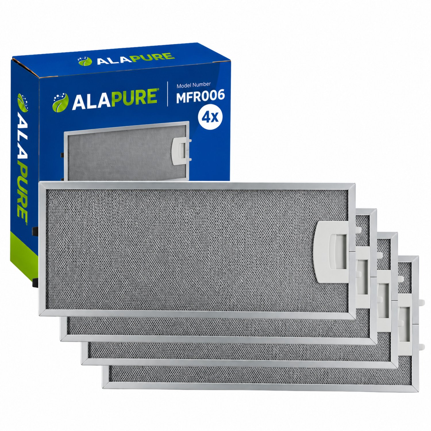 4x Metaalfilter voor Neff 435204 / 00435204 350x165mm