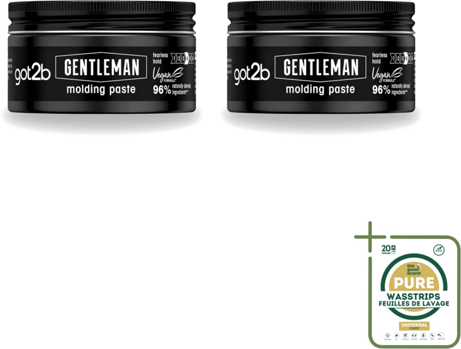 2 x Got2B - Molding Paste - Gentleman - 100 ml - Haartypen - Haartypen Voor Mannen - Haartypen Voor Mannen - Haartypen Voor Mannen