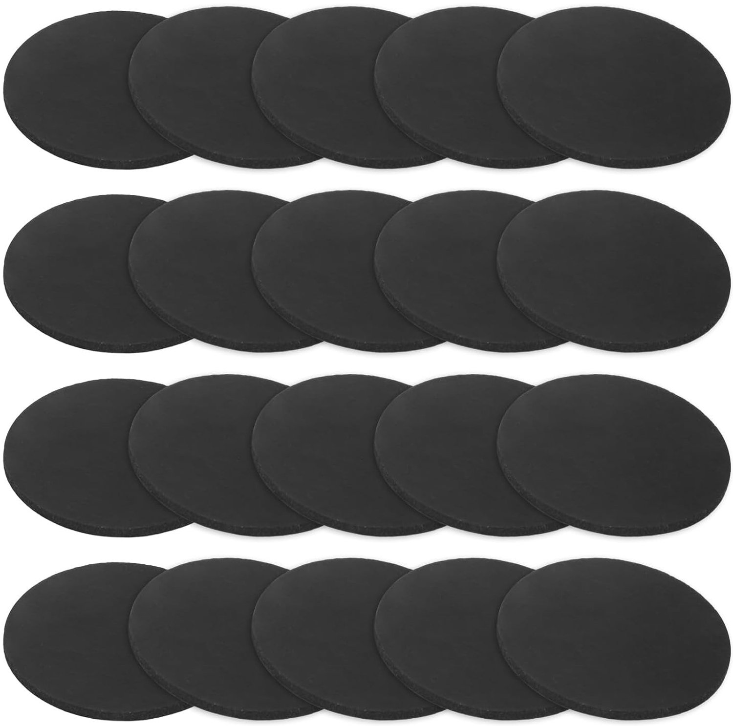 20 Stuks Massief Rubberen Schijven, 30 mm Buitendiameter x 1,5 mm Dikte voor Geluidsreductie, Anti-vibratie en Afdichtingen voor HVAC en Meubels