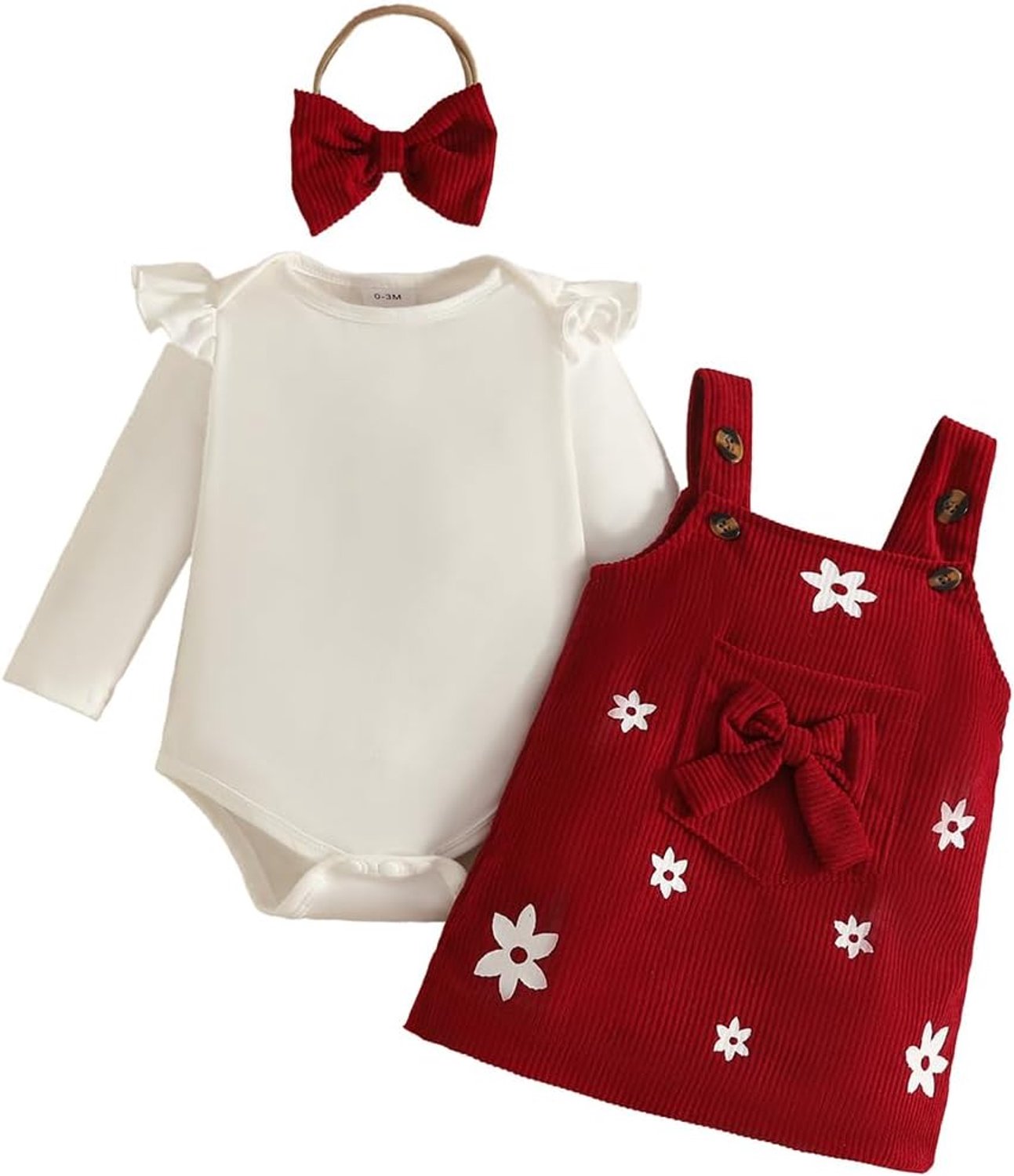 Zomeroutfit voor babymeisjes, borduurwerk, bloemenrok met bandjes + effen T-shirt met korte mouwen en ronde hals, herfstkledingset