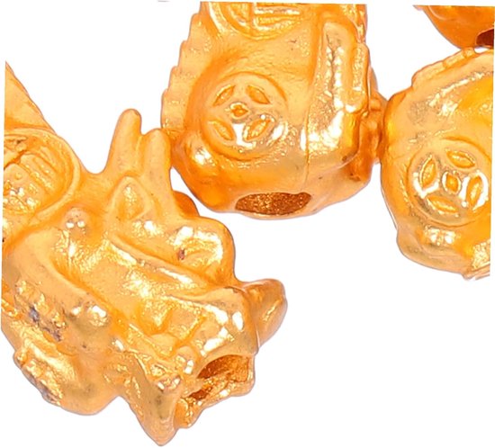 15 Stuks Delige Gouden Pixiu Feng Shui Spacer Kralen Duurzame Metalen Chinese Amulet Kralen met Grote voor Armbanden Kettingen DIY Sieraden Maken — afbeelding 4