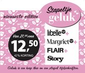 Pakket Stappeltje Geluk 2026-39 - Magazine voordeelpakket: Libelle & Margriet & Flair & Story