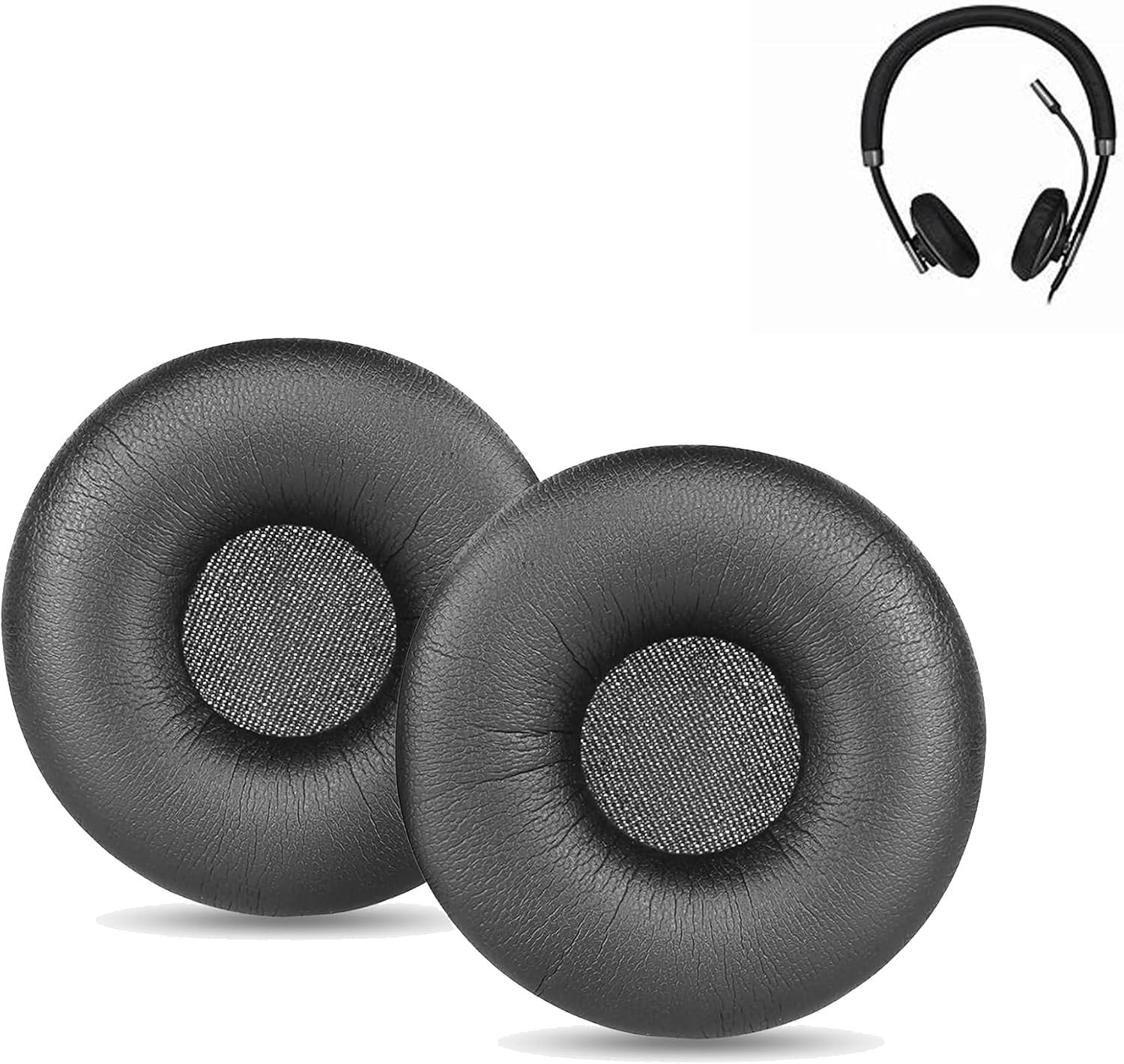 Vervangende Oorkussens voor Headsets met Echte Leren Bekleding - Geschikt voor Diverse Modellen zoals BlackWire C510, C520, C710 en C720