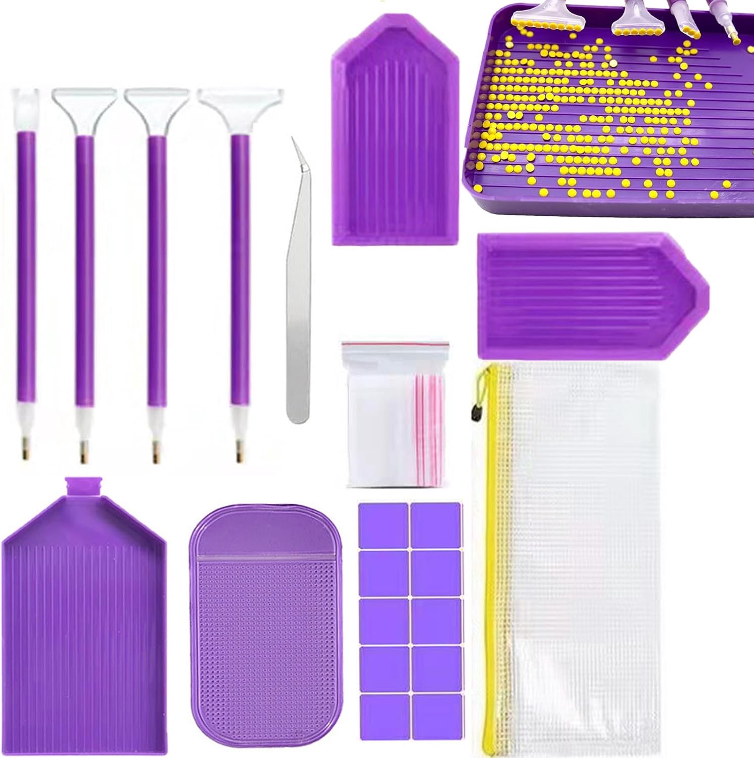Diamant schilderen pen set 31-delig - accessoires voor DIY - voor efficiënt diamant schilderen - ShopVlot