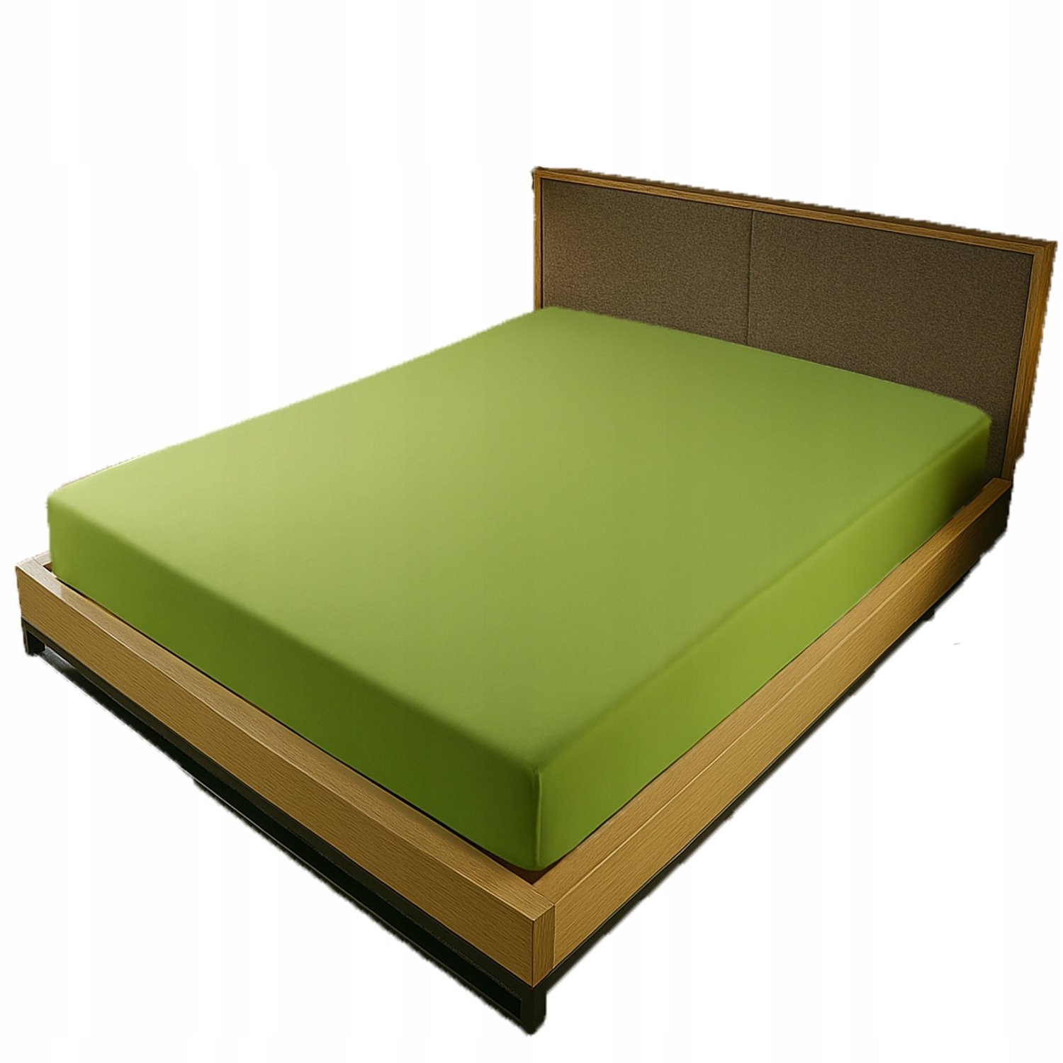 Kam-Pol Jersey Hoeslaken met Elastiek 90x160 cm - Groen met Stippen