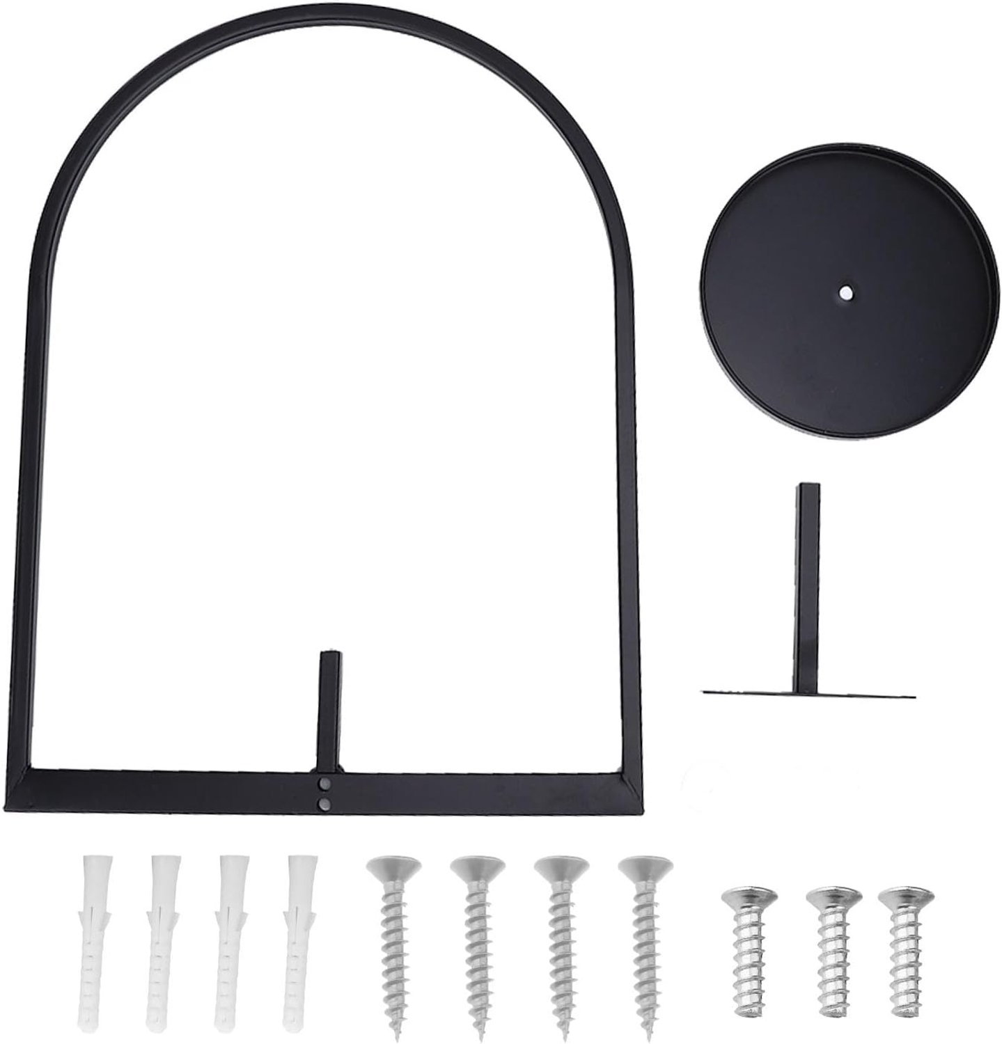moderne metalen hangende planken muur plantenhouder stevig ijzer decoratieve fotolijst muur bloempot standaard voor terras balkon veranda slaapkamer thuis zwart