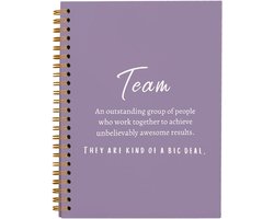 hold fizz Employee Appreciation Gifts, Team Gifts for Employees, Thank You Gifts for Coworkers, Meeting Notebook for Work, Office Supplies for Desk, Teamwork Gifts, Purple Spiral Notebook 5.5x8.3
