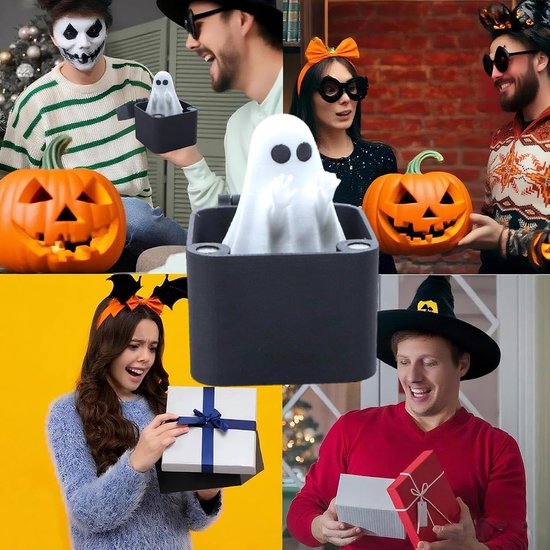 Spookbeeld Klein Spookachtig Schattig - Decoratie Grappige Gag Favors Prank — afbeelding 3