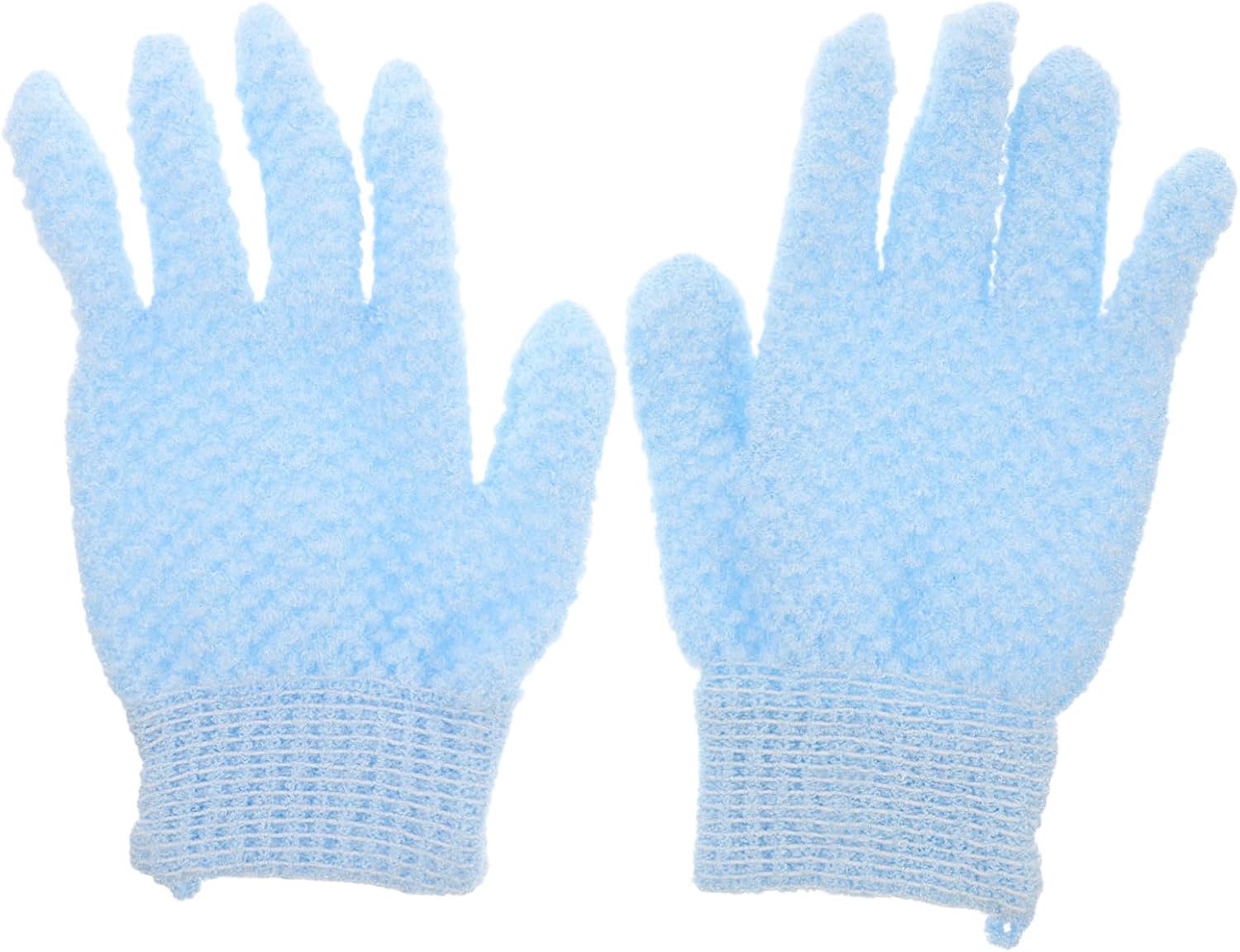 1paar Exfoliërende Douchehandschoenen Voor Zachte Scrub Massage Voor Thuis Reizen De Sportschool Voor Grondige Reiniging Luxe Schuimervaring
