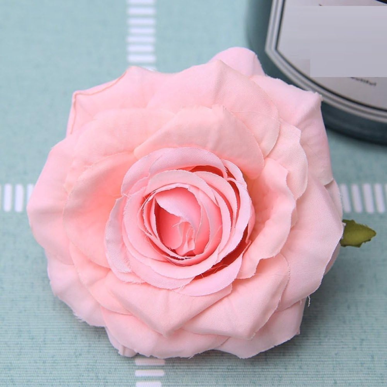 20 Stks Stamless Kunstmatige Bloemhoofden 9cm Rose Bloemhoofden Bruiloft Woondecoratie Accessoires Esthetische Faux Bloemen Decor Ambachten, Roze