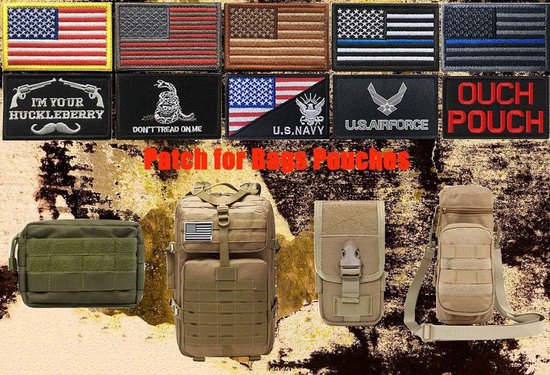 2 stuks Oostenrijkse adelaar tactische patches met haak en lus, Oostenrijks militaire adelaar vlag decoratie borduurwerk geborduurde patch voor kleding jassen jeans rugzak vest uniformen reizen — afbeelding 4