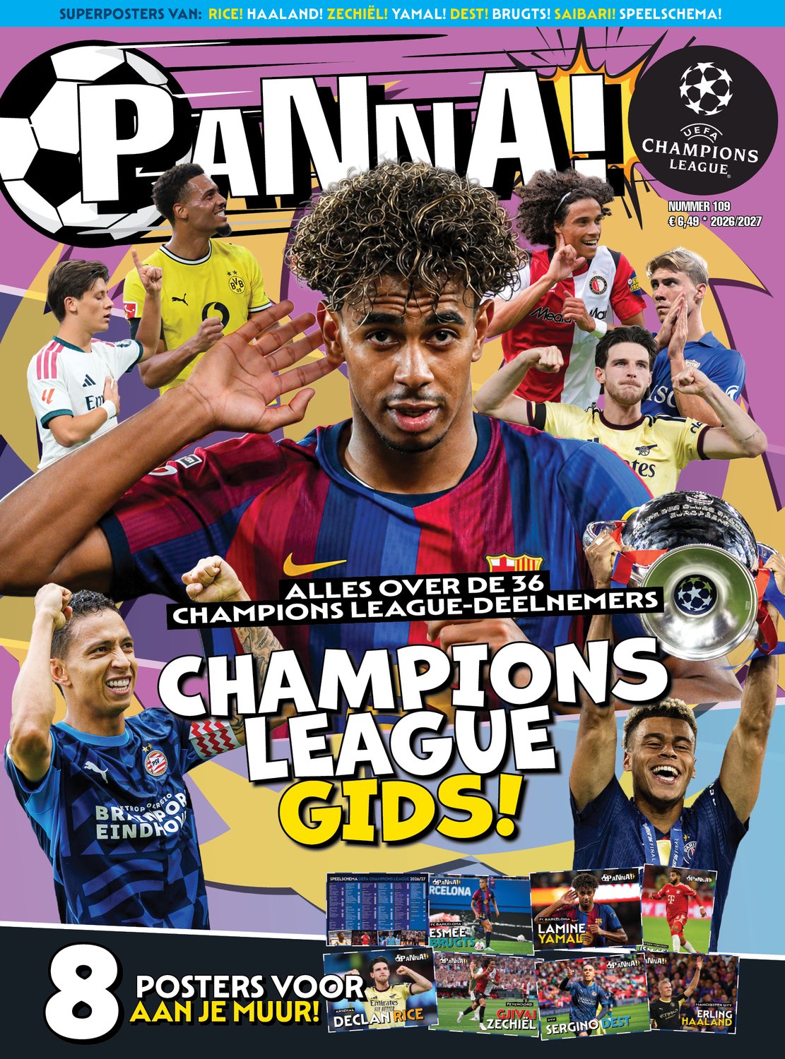 PANNA! Magazine 109 - Champions league gids 2026/2027 - Voetbal- Magazine