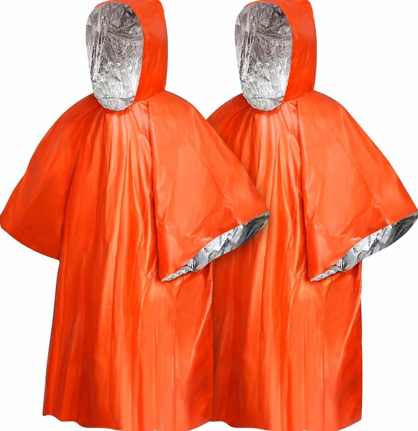 2x Noodponcho Thermisch Waterdicht Regen Bescherming Survival