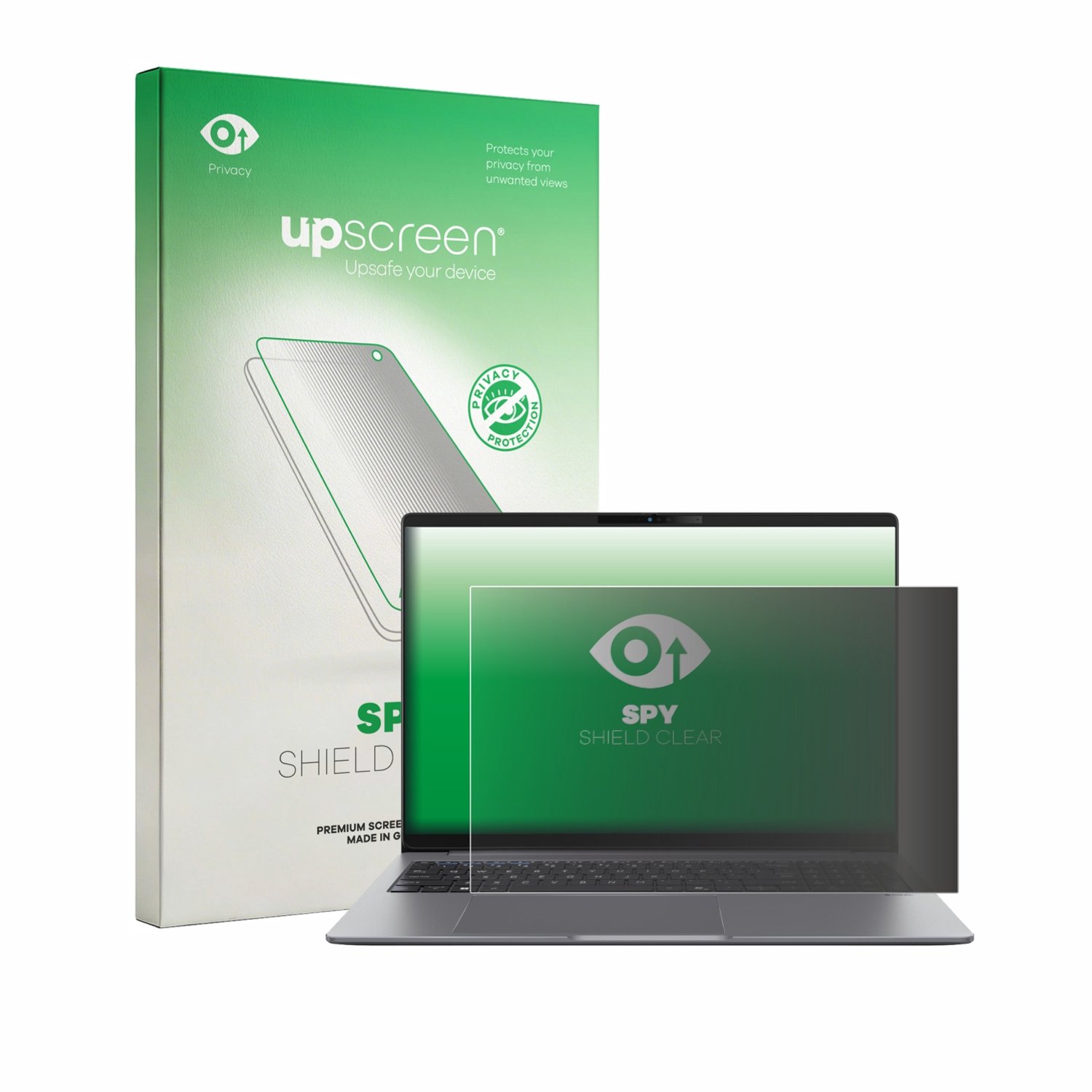 upscreen - privacy screenprotector voor ASUS ExpertBook P5 G2 P5605 - Folie Beschermfolie Blauwlichtfilter