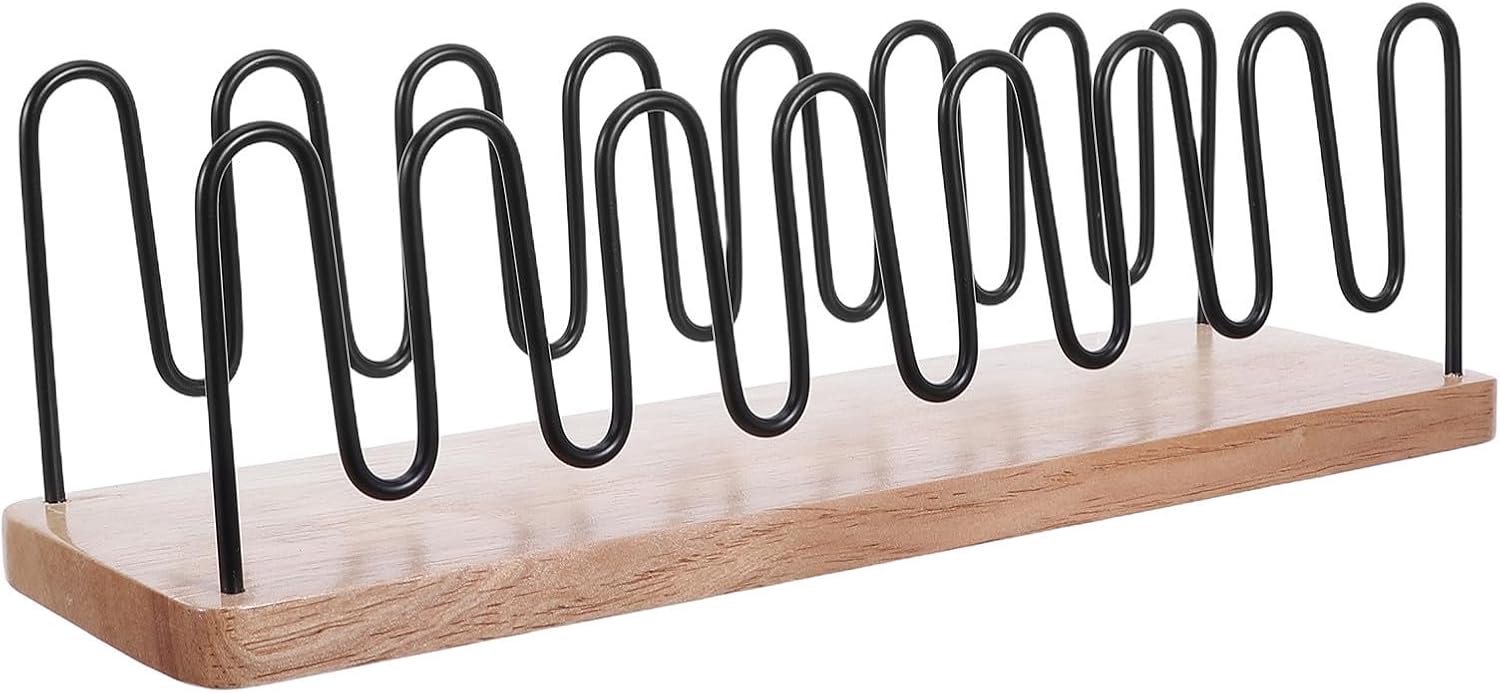 Houten Hoedenrek met Metaaldraad Freestanding Cap Display voor Petten Ruimtebesparende Organizer voor Thuis Stevig Eenvoudig Te Monteren Geschikt voor Beanies Baseball Caps