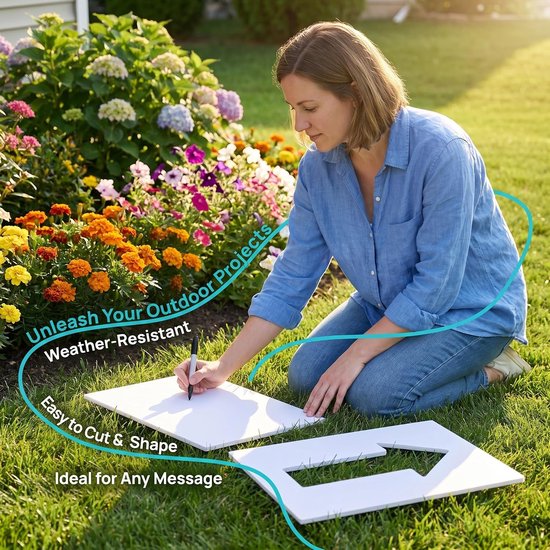 10 Stuks Wit Schuimplaat Verfbare Foam Board voor Creatieve DIY Projecten Tuinborden Weerbestendige Poster Achtergrond — afbeelding 2