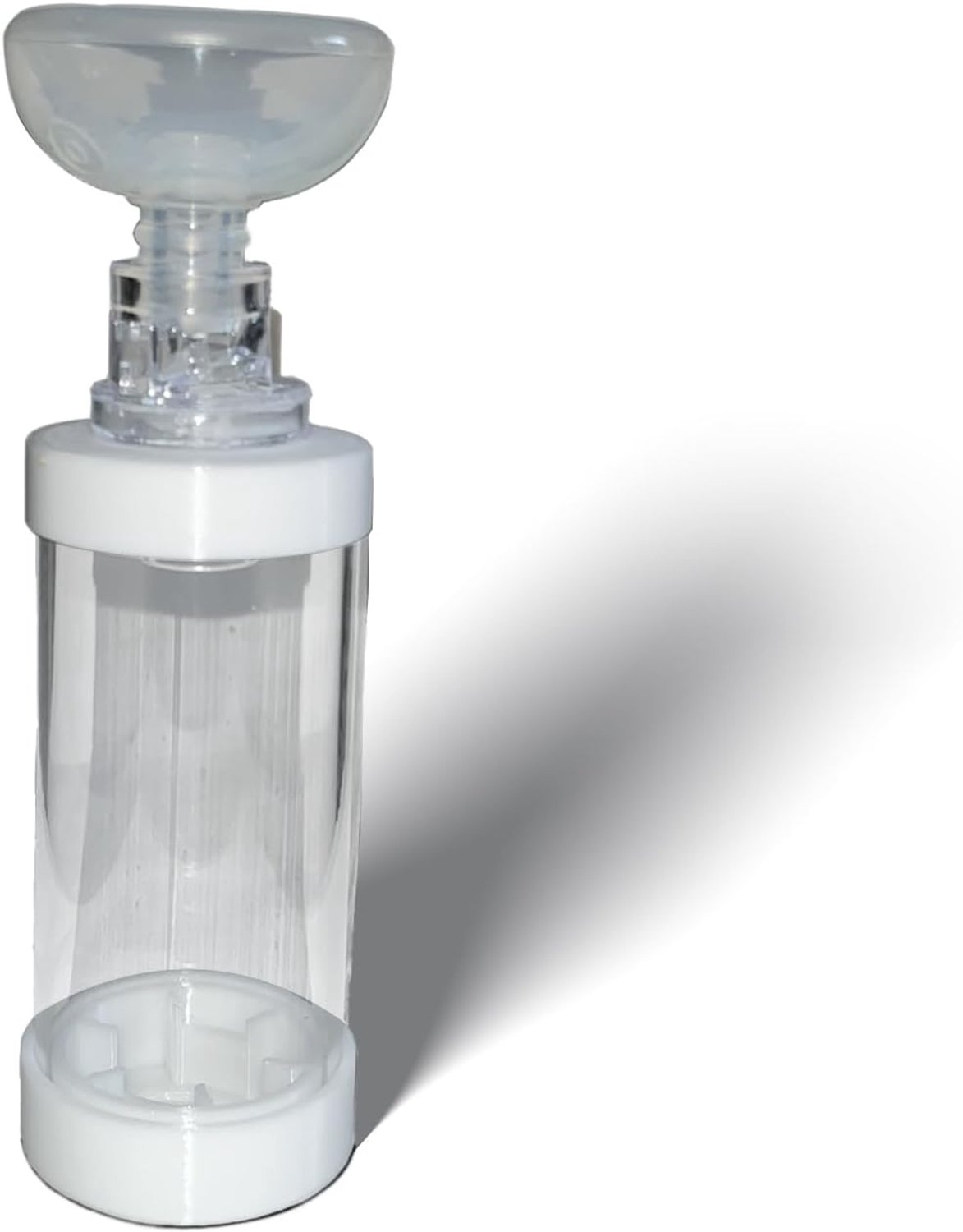 Inhalator voor katten/hond met ventiel - ronde siliconen materiaalhoes, transparante versie (klein)