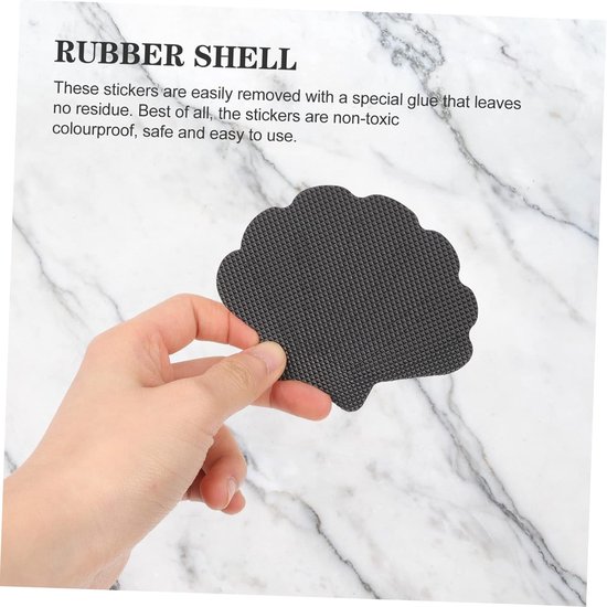 48stuks Anti- Stickers Schelpvorm Voor Badkamer Zelfklevende Veiligheidsstrips Voor Bad Decoratieve Antislip Decals Voor Keuken Zwembad — afbeelding 3