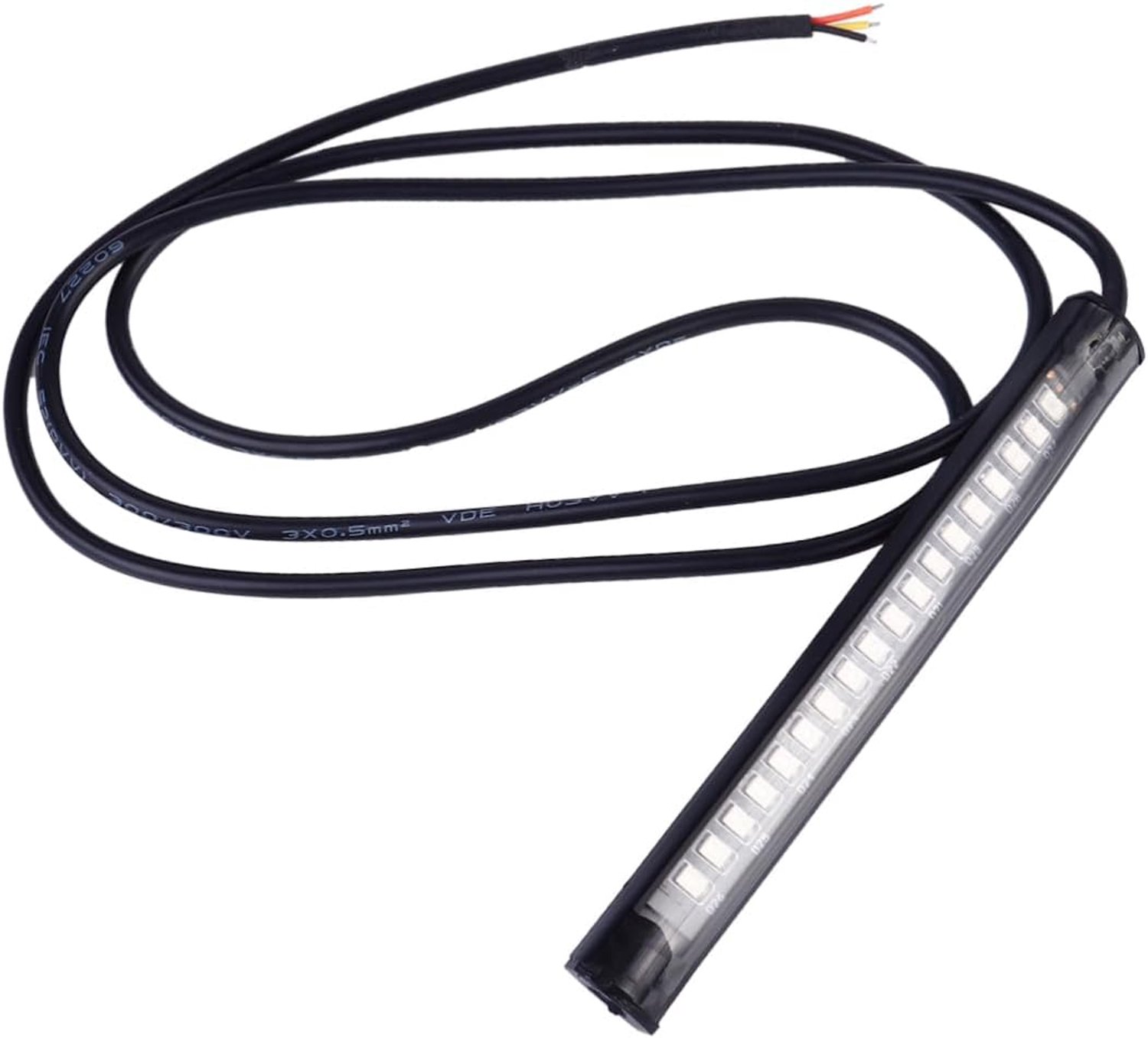 Motorfiets Achterlicht Led 2 Stuks Universele Motorfiets Remlichtstrips Kentekenplaatverlichting Rood Geel