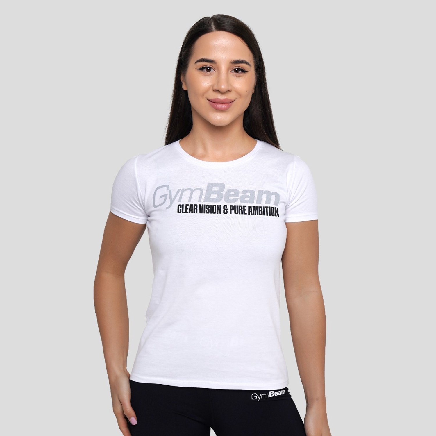 GymBeam Dames-T-shirt Pure Ambition Wit XS