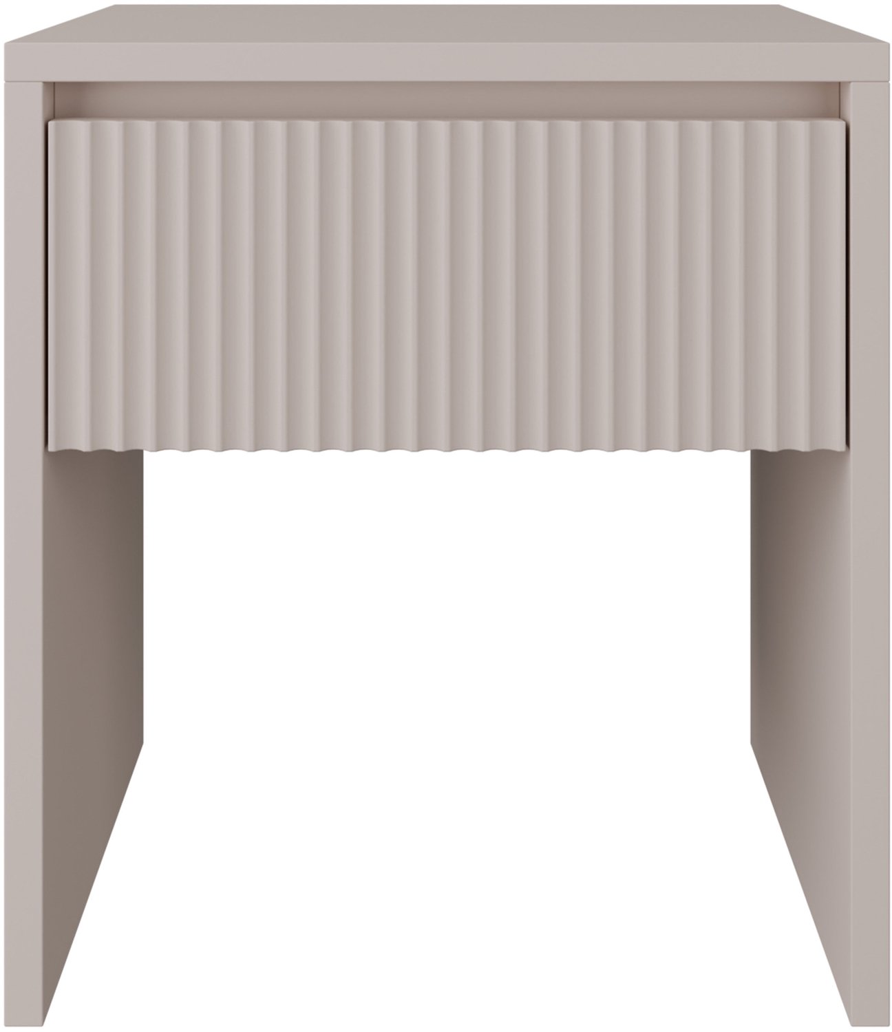 Selsey Vemmi – Nachtkastje met lade, kasjmierbeige, 45 cm Kasjmier grijs